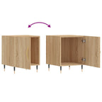 Bedside Cabinets 2 pcs Sonoma Oak 40x40x50 cm Engineered Wood