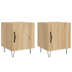 Bedside Cabinets 2 pcs Sonoma Oak 40x40x50 cm Engineered Wood