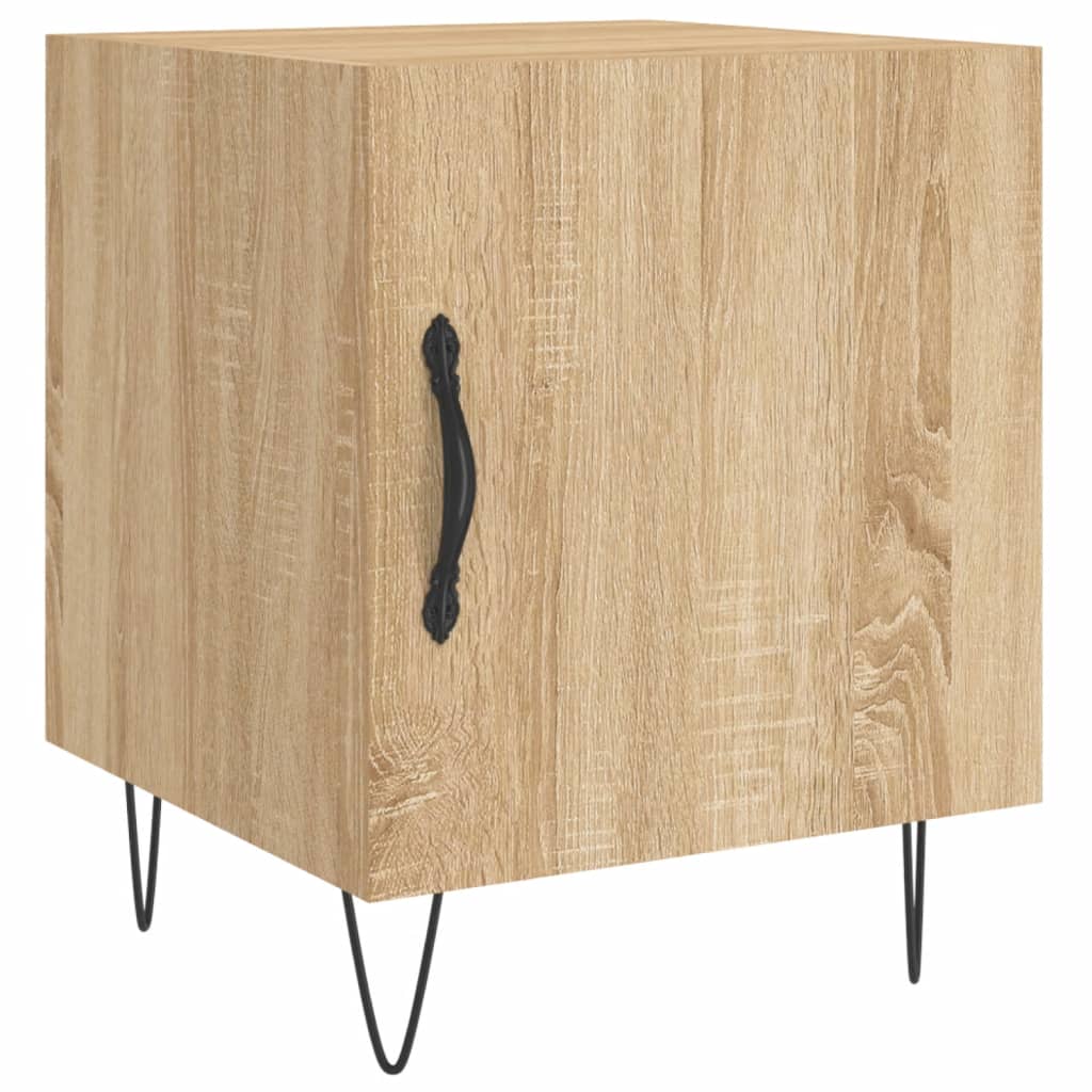 Bedside Cabinets 2 pcs Sonoma Oak 40x40x50 cm Engineered Wood