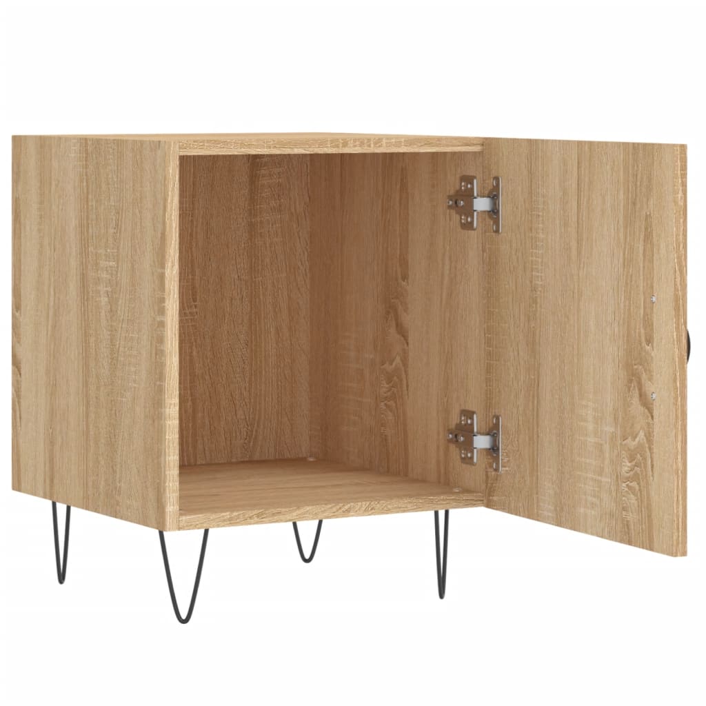 Bedside Cabinets 2 pcs Sonoma Oak 40x40x50 cm Engineered Wood