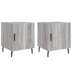 Bedside Cabinets 2 pcs Grey Sonoma 40x40x50 cm Engineered Wood