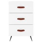 Bedside Cabinet White 40x40x66 cm Engineered Wood
