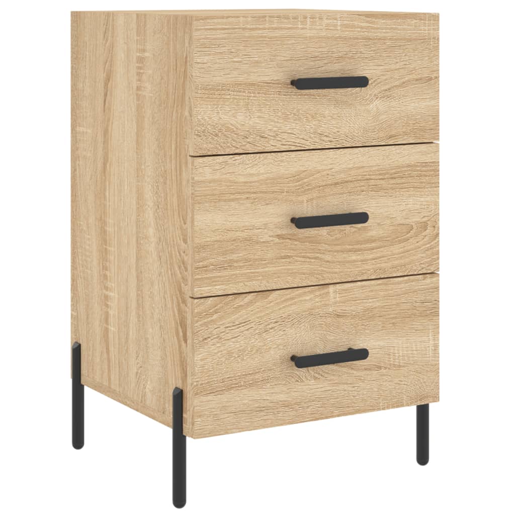 Bedside Cabinet Sonoma Oak 40x40x66 cm Engineered Wood