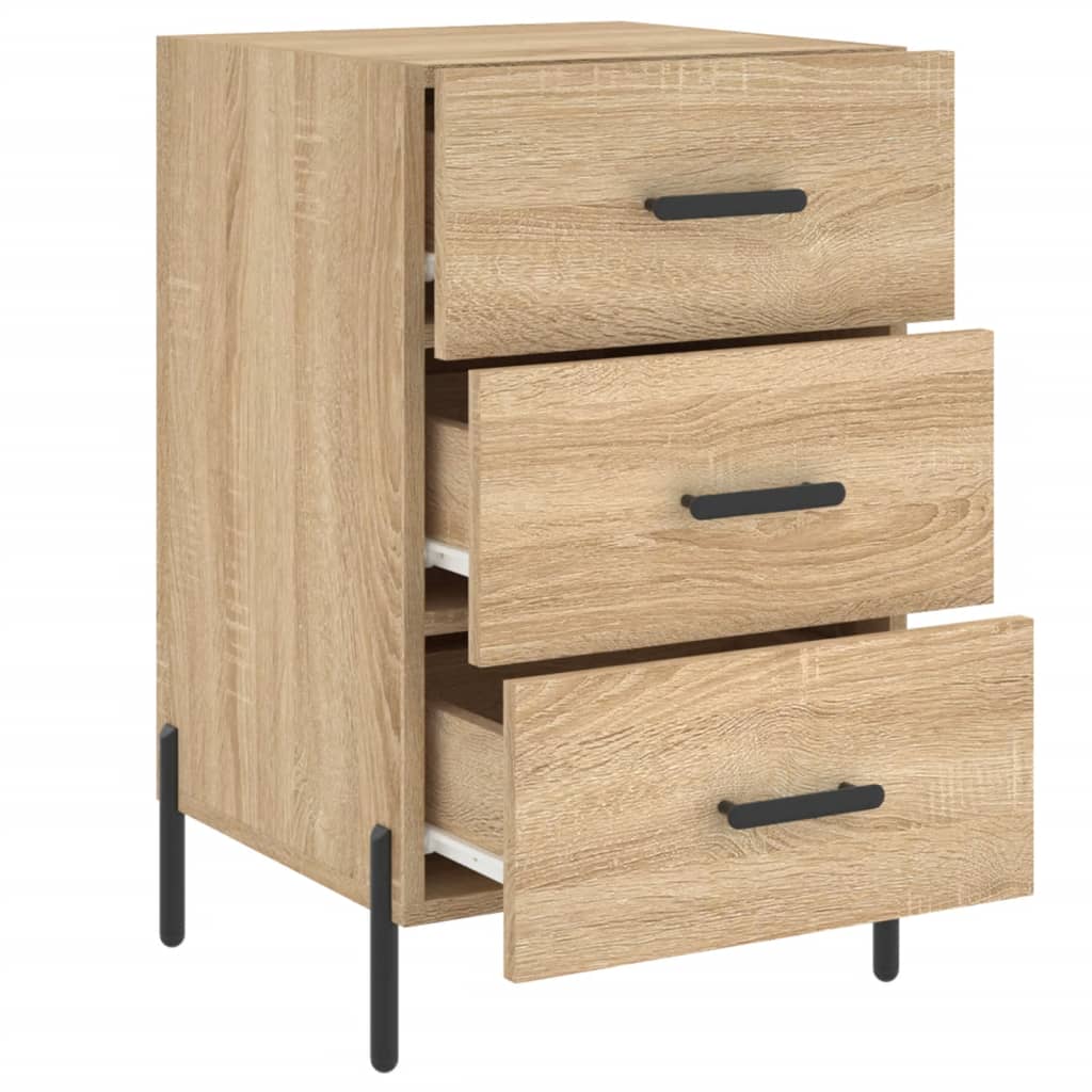 Bedside Cabinet Sonoma Oak 40x40x66 cm Engineered Wood
