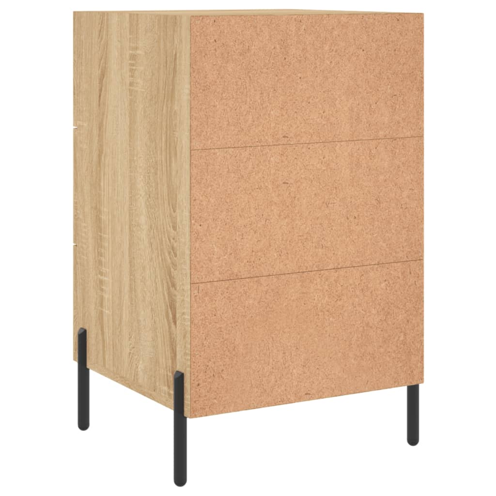 Bedside Cabinet Sonoma Oak 40x40x66 cm Engineered Wood