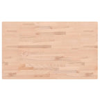 Bathroom Countertop 100x60x1.5 cm Solid Wood Beech