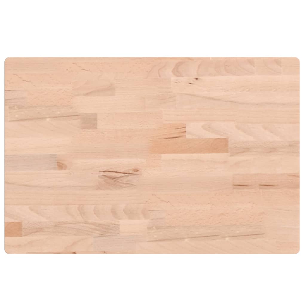 Bathroom Countertop 60x40x2.5 cm Solid Wood Beech