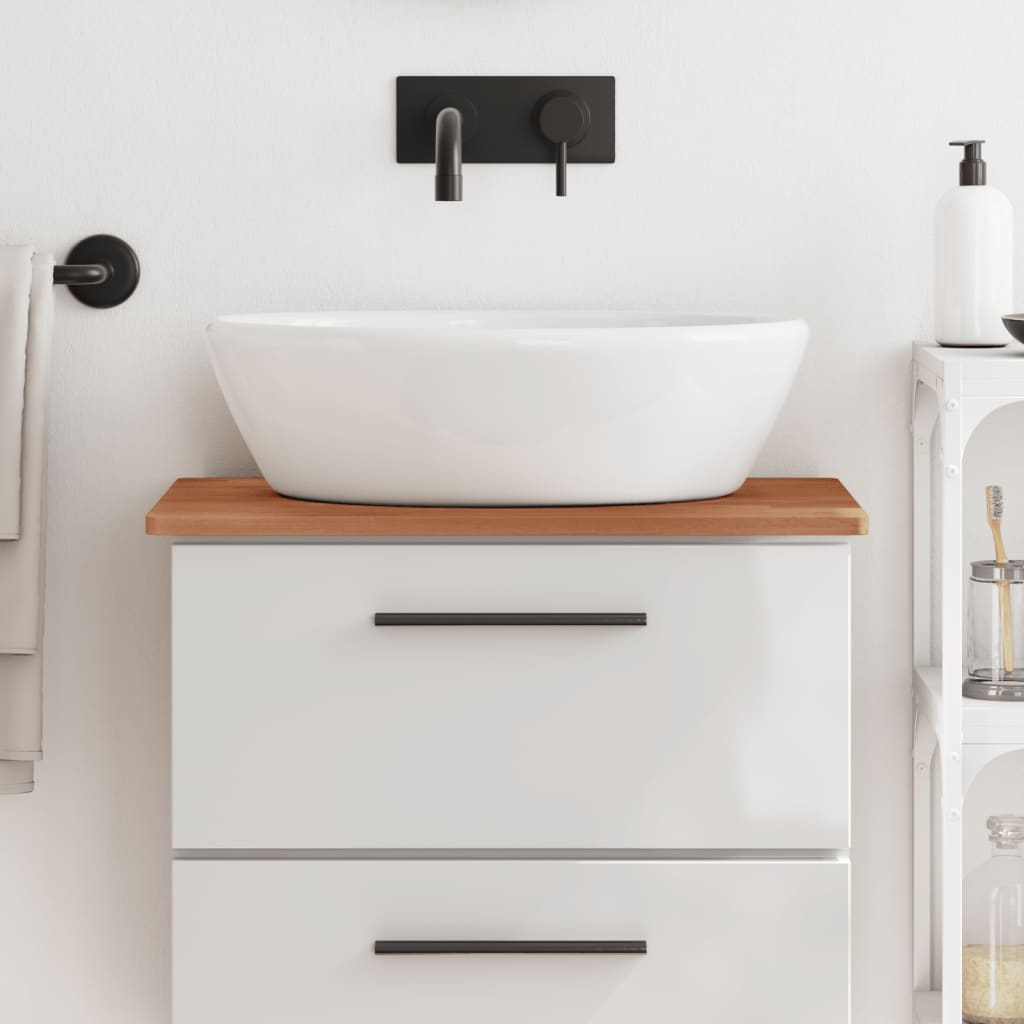 Bathroom Countertop 60x40x1.5 cm Solid Wood Beech