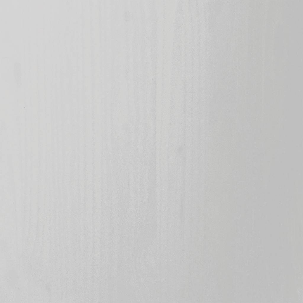 Rolling Cabinet with Drawers MOSS White Solid Wood Pine