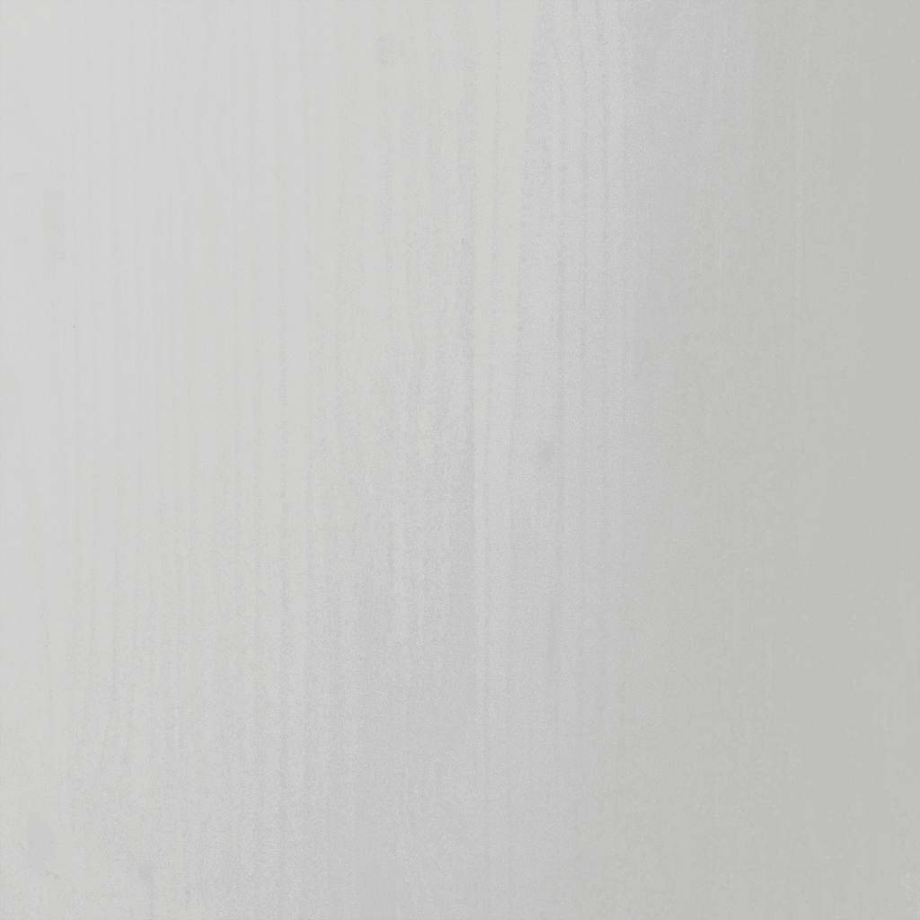 Rolling Cabinet with Drawers MOSS White Solid Wood Pine