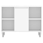 3 Piece Bathroom Furniture Set White Engineered Wood
