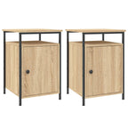 Bedside Cabinets 2 pcs Sonoma Oak 40x42x60 cm Engineered Wood