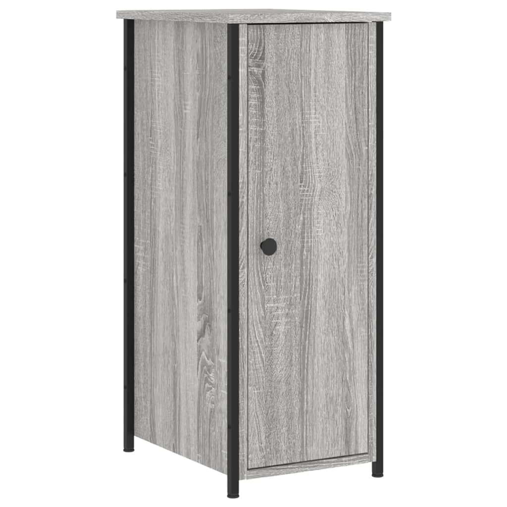 Bedside Cabinet Grey Sonoma 32x42x80 cm Engineered Wood