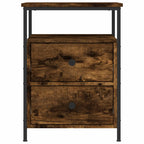 Bedside Cabinet Smoked Oak 44x45x60 cm Engineered Wood