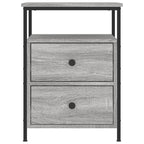Bedside Cabinets 2 pcs Grey Sonoma 44x45x60 cm Engineered Wood