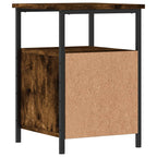 Bedside Cabinets 2 pcs Smoked Oak 34x35.5x50 cm Engineered Wood