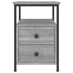 Bedside Cabinet Grey Sonoma 34x35.5x50 cm Engineered Wood