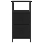 Bedside Cabinets 2 pcs Black 30x60x60 cm Engineered Wood