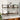 4 Piece Wall Shelf Set with Bars Brown Oak Engineered Wood