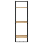3-Tier Wall Shelf Sonoma Oak 30x25x100 cm Engineered Wood