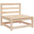 Garden Sofa 2-Seater Solid Wood Pine