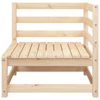 Garden Sofa 2-Seater Solid Wood Pine