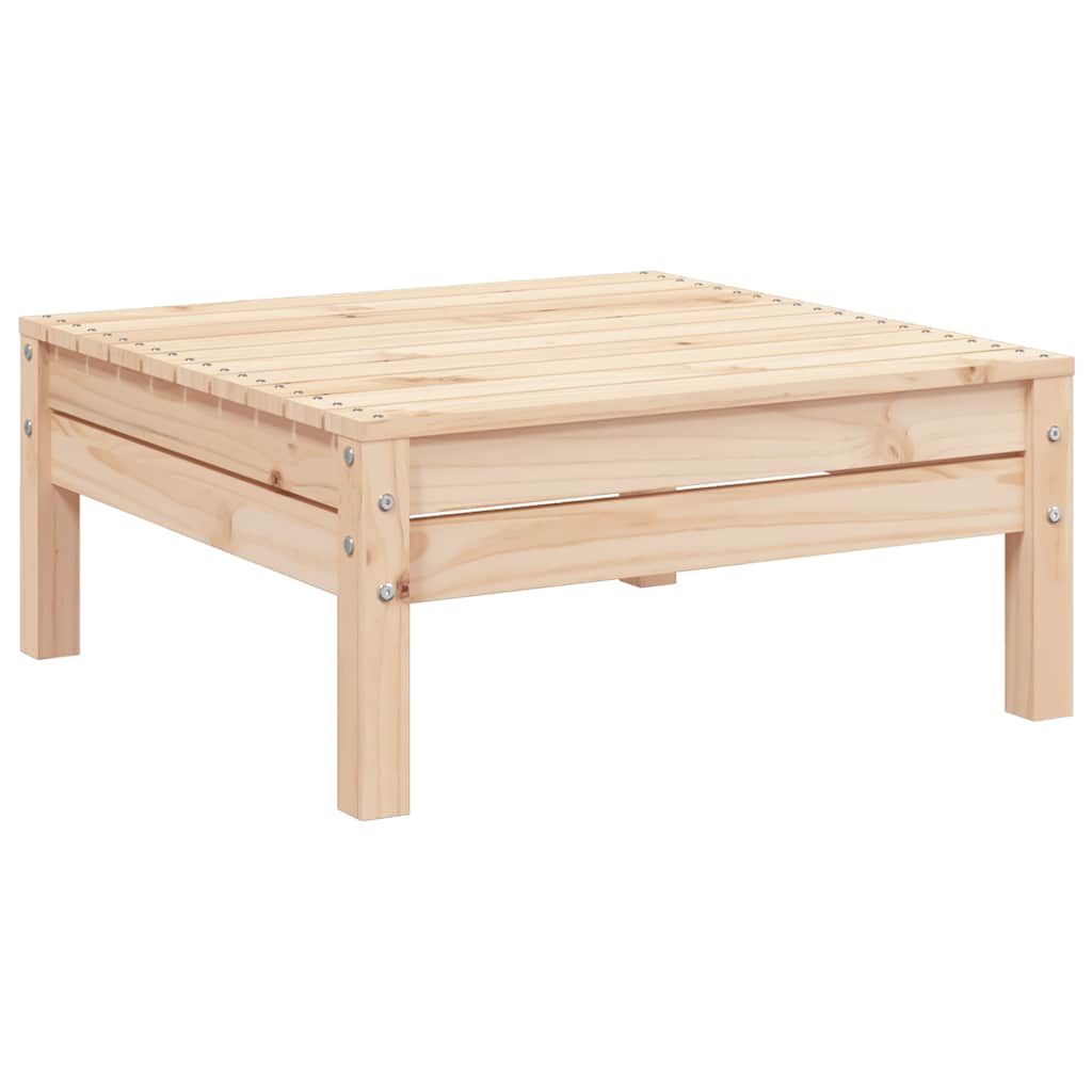 Garden Footstool Solid Wood Pine