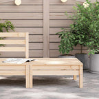 Garden Footstool Solid Wood Pine