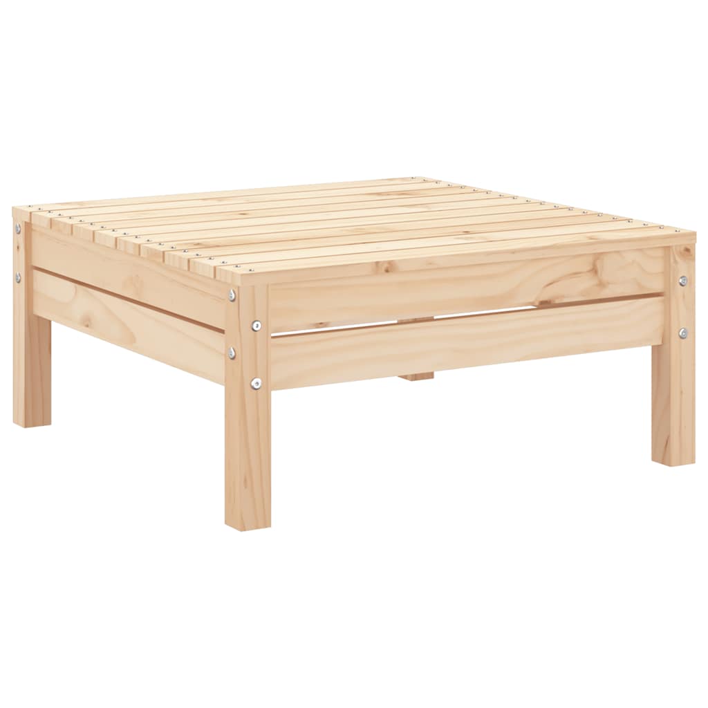 Garden Footstool Solid Wood Pine