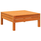 Garden Footstool Wax Brown Solid Wood Pine
