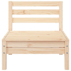 Garden Sofa 3-Seater Solid Wood Pine