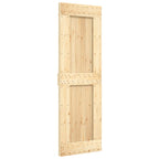 Sliding Door with Hardware Set 70x210 cm Solid Wood Pine