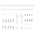 Sliding Door with Hardware Set 70x210 cm Solid Wood Pine