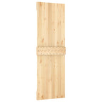 Sliding Door with Hardware Set 70x210 cm Solid Wood Pine