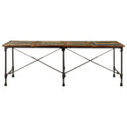 Dining Table 220x90x77 cm Solid Wood Reclaimed