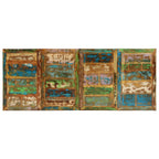 Dining Table 220x90x77 cm Solid Wood Reclaimed