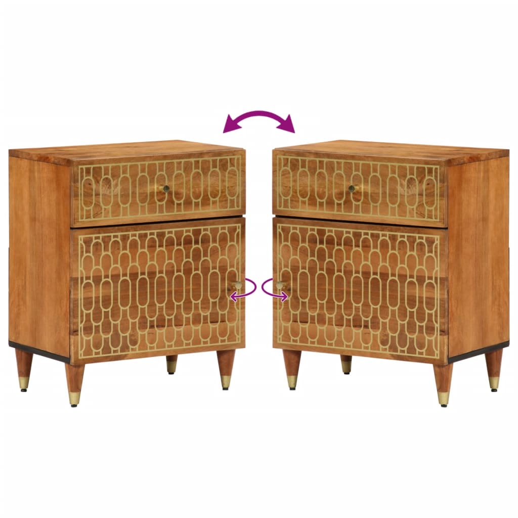 Bedside Cabinet 50x33x60 cm Solid Wood Mango