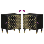 Bedside Cabinets 2 pcs 40x33x46 cm Solid Wood Mango