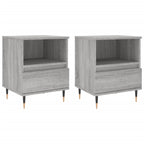 Bedside Cabinets 2 pcs Grey Sonoma 40x35x50 cm Engineered Wood