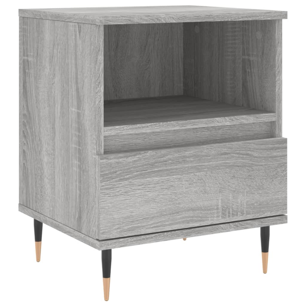 Bedside Cabinets 2 pcs Grey Sonoma 40x35x50 cm Engineered Wood