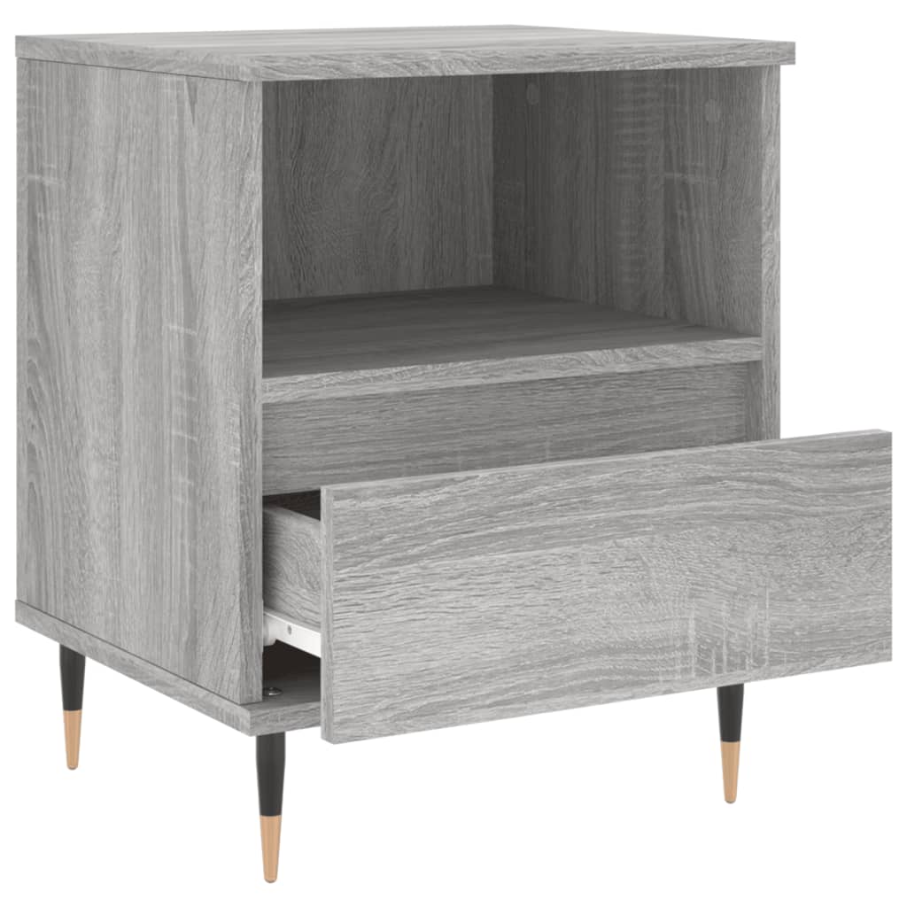 Bedside Cabinets 2 pcs Grey Sonoma 40x35x50 cm Engineered Wood