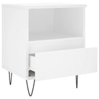 Bedside Cabinets 2 pcs White 40x35x50 cm Engineered Wood