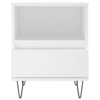 Bedside Cabinets 2 pcs White 40x35x50 cm Engineered Wood