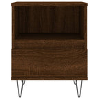 Bedside Cabinets 2 pcs Brown Oak 40x35x50 cm Engineered Wood