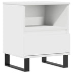 Bedside Cabinet White 40x35x50 cm Engineered Wood