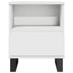 Bedside Cabinet White 40x35x50 cm Engineered Wood