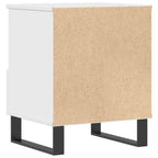 Bedside Cabinet White 40x35x50 cm Engineered Wood