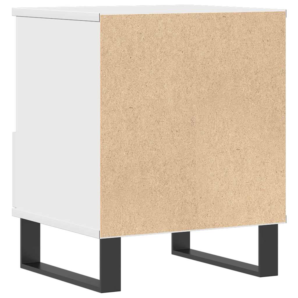 Bedside Cabinets 2 pcs White 40x35x50 cm Engineered Wood