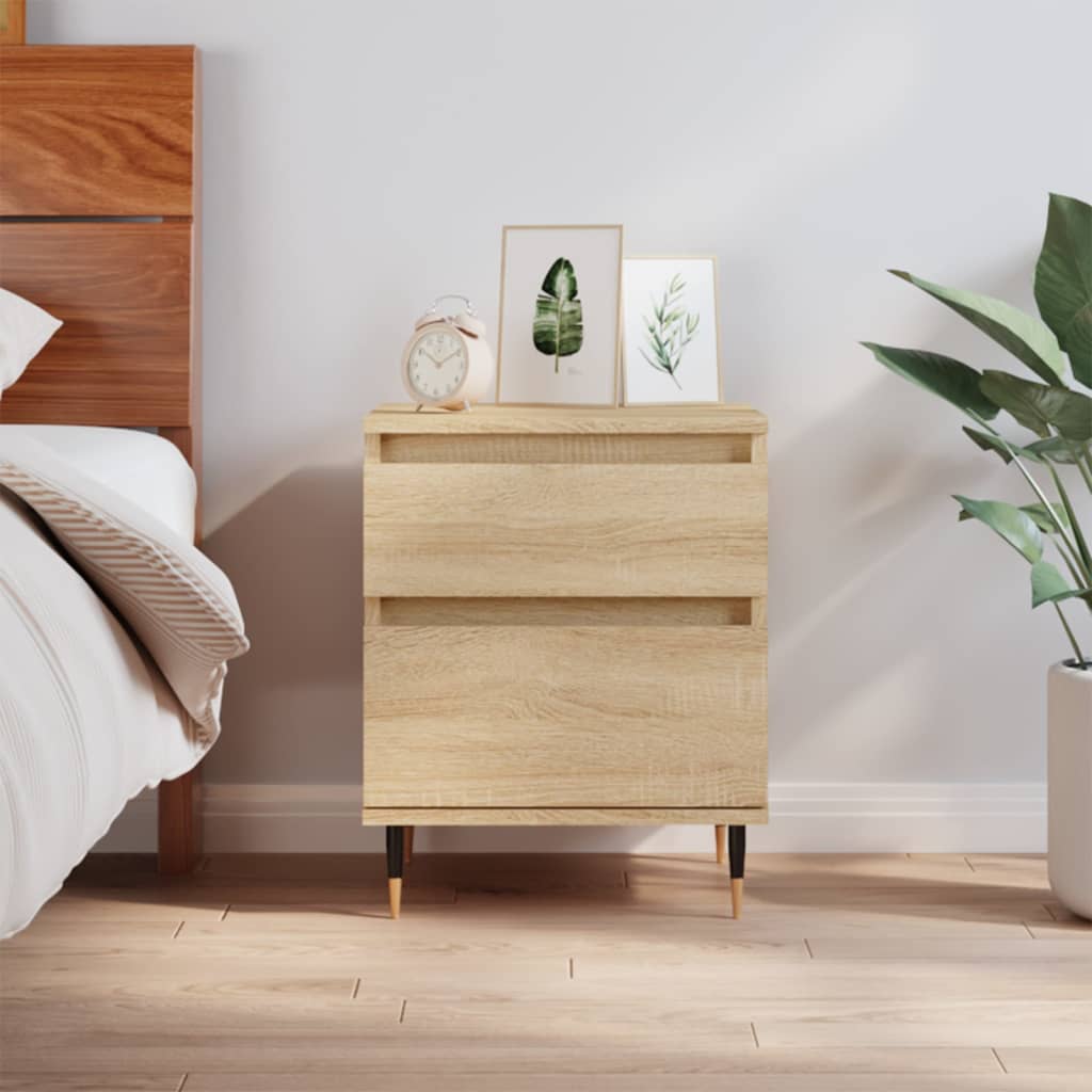 Bedside Cabinet Sonoma Oak 40x35x50 cm Engineered Wood