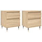 Bedside Cabinets 2 pcs Sonoma Oak 40x35x50 cm Engineered Wood